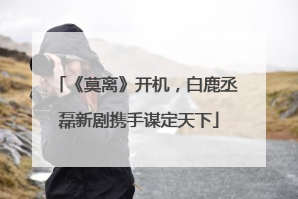 《莫离》开机，白鹿丞磊新剧携手谋定天下