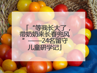 “等我长大了，带奶奶来长春兜风”——24名留守儿童研学记