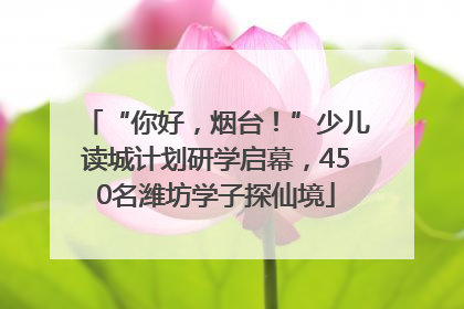 “你好，烟台！”少儿读城计划研学启幕，450名潍坊学子探仙境