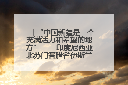 “中国新疆是一个充满活力和希望的地方”——印度尼西亚北苏门答腊省伊斯兰教代表团参访新疆