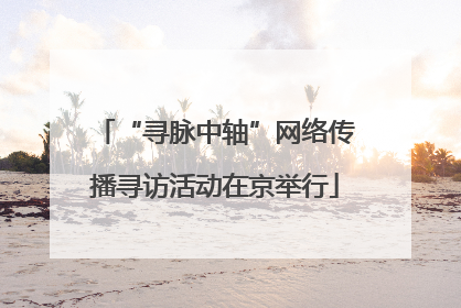 “寻脉中轴”网络传播寻访活动在京举行