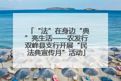 “法”在身边“典”亮生活——农发行双峰县支行开展“民法典宣传月”活动