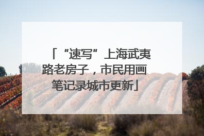 “速写”上海武夷路老房子，市民用画笔记录城市更新