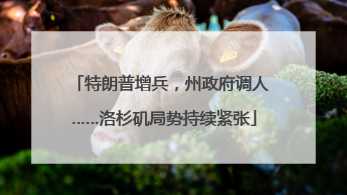 特朗普增兵，州政府调人……洛杉矶局势持续紧张