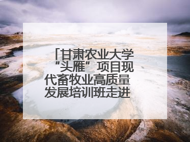 甘肃农业大学“头雁”项目现代畜牧业高质量发展培训班走进榆林榆阳区