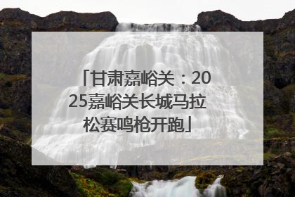 甘肃嘉峪关：2025嘉峪关长城马拉松赛鸣枪开跑