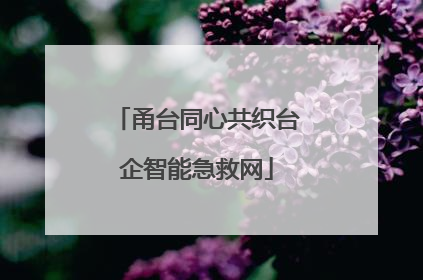 甬台同心共织台企智能急救网