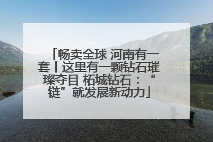 畅卖全球 河南有一套丨这里有一颗钻石璀璨夺目 柘城钻石：“链”就发展新动力