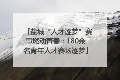 盐城“人才逐梦”赛事燃动青春：180余名青年人才赛场逐梦