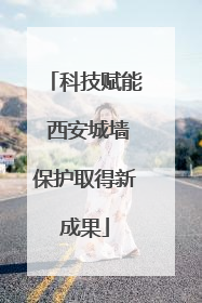 科技赋能 西安城墙保护取得新成果