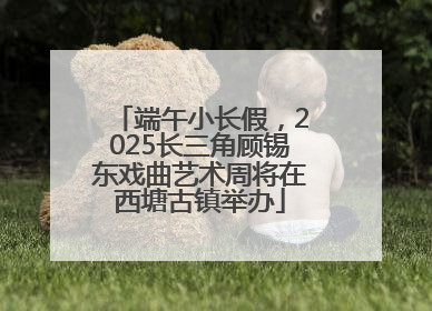 端午小长假，2025长三角顾锡东戏曲艺术周将在西塘古镇举办