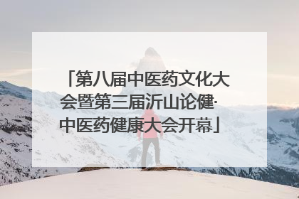 第八届中医药文化大会暨第三届沂山论健·中医药健康大会开幕
