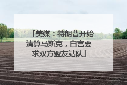 美媒：特朗普开始清算马斯克，白宫要求双方盟友站队