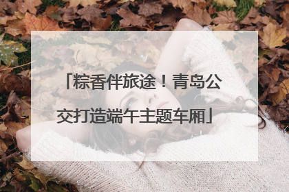 粽香伴旅途！青岛公交打造端午主题车厢