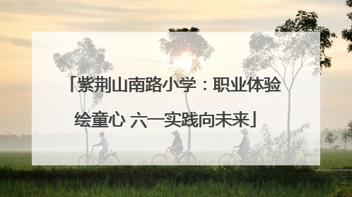 紫荆山南路小学：职业体验绘童心 六一实践向未来