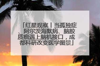 红星观察丨当孤独症、阿尔茨海默病、脑胶质瘤遇上脑机接口，成都科研改变医学图景