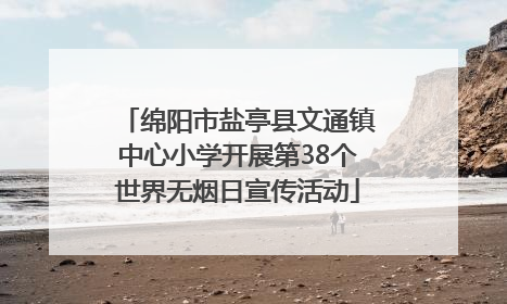 绵阳市盐亭县文通镇中心小学开展第38个世界无烟日宣传活动