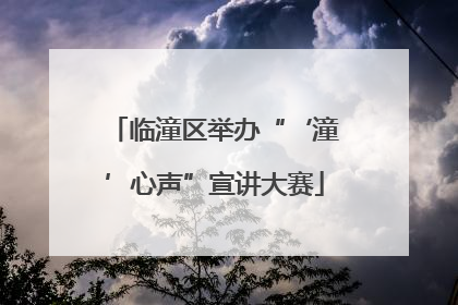 临潼区举办“‘潼’心声”宣讲大赛