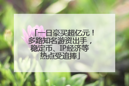 一日豪买超亿元！多路知名游资出手，稳定币、IP经济等热点受追捧