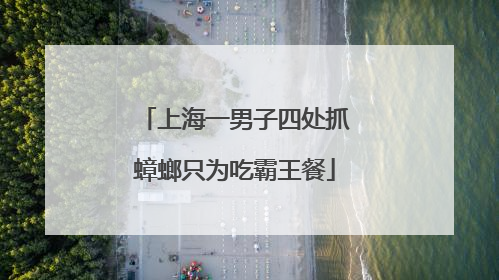 上海一男子四处抓蟑螂只为吃霸王餐