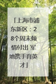 上海市浦东新区：28个周末倾情付出 军地携手育英才