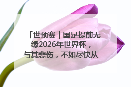 世预赛｜国足提前无缘2026年世界杯，与其悲伤，不如尽快从选帅开始重建
