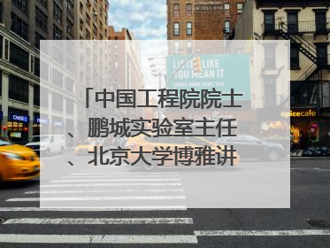 中国工程院院士、鹏城实验室主任、北京大学博雅讲席教授高文：“以人为本 智能向善” 推动文化与科技相生相促｜聚焦2025文化强国建设高峰论坛