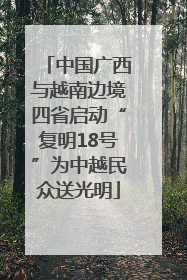 中国广西与越南边境四省启动“复明18号”为中越民众送光明