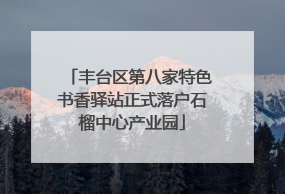 丰台区第八家特色书香驿站正式落户石榴中心产业园