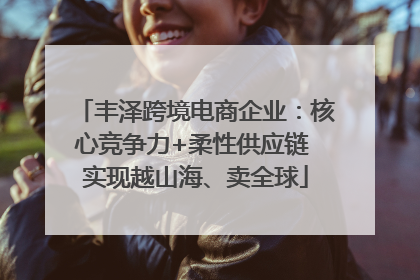 丰泽跨境电商企业：核心竞争力+柔性供应链 实现越山海、卖全球