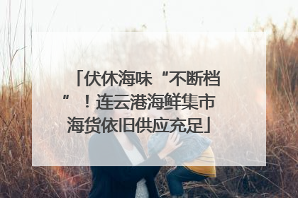 伏休海味“不断档”！连云港海鲜集市海货依旧供应充足