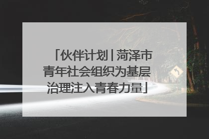 伙伴计划│菏泽市青年社会组织为基层治理注入青春力量