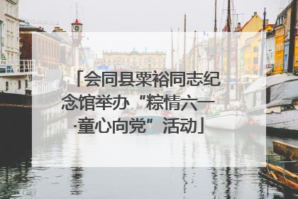 会同县粟裕同志纪念馆举办“粽情六一·童心向党”活动