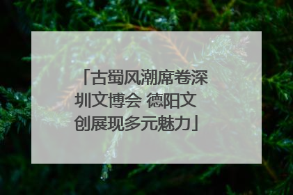 古蜀风潮席卷深圳文博会 德阳文创展现多元魅力