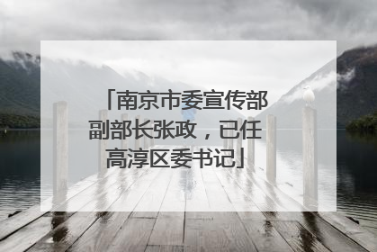 南京市委宣传部副部长张政，已任高淳区委书记