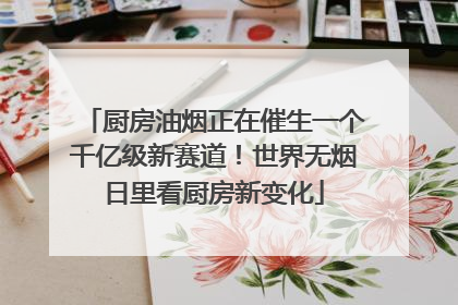 厨房油烟正在催生一个千亿级新赛道！世界无烟日里看厨房新变化