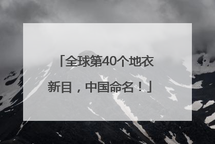 全球第40个地衣新目，中国命名！