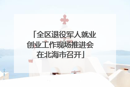 全区退役军人就业创业工作现场推进会在北海市召开