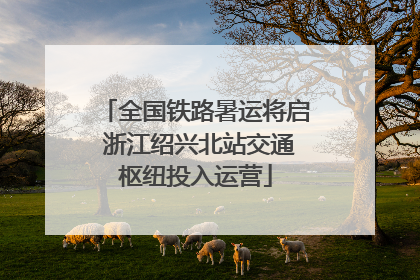 全国铁路暑运将启 浙江绍兴北站交通枢纽投入运营