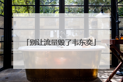 别让流量毁了韦东奕