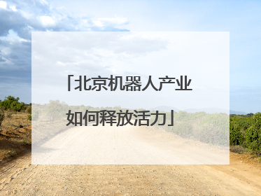 北京机器人产业如何释放活力