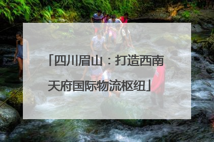 四川眉山：打造西南天府国际物流枢纽