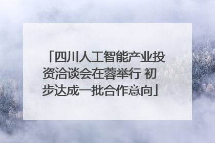 四川人工智能产业投资洽谈会在蓉举行 初步达成一批合作意向