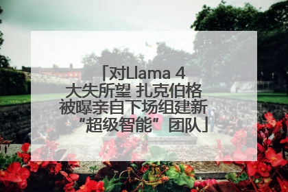 对Llama 4大失所望 扎克伯格被曝亲自下场组建新“超级智能”团队