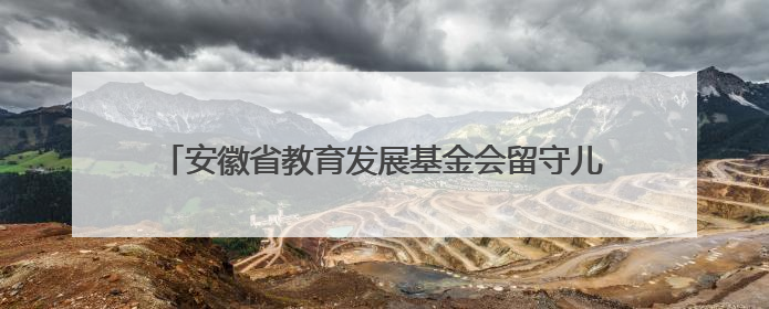 安徽省教育发展基金会留守儿童和困境儿童关爱项目启动