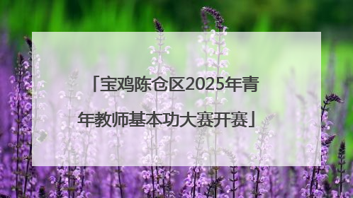 宝鸡陈仓区2025年青年教师基本功大赛开赛