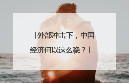 外部冲击下，中国经济何以这么稳？