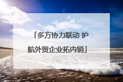 多方协力联动 护航外贸企业拓内销