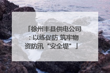 徐州丰县供电公司：以练促防 筑牢物资防汛“安全堤”