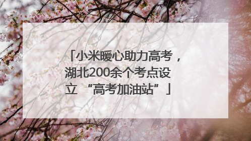 小米暖心助力高考，湖北200余个考点设立 “高考加油站”